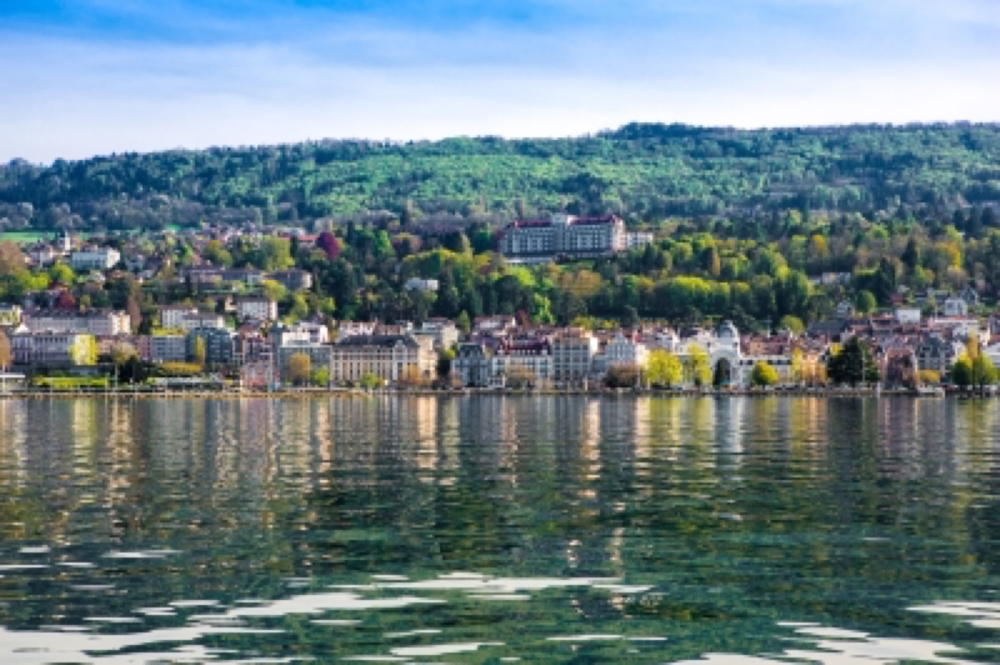 Évian-les-Bains, sur la rive française du lac Léman