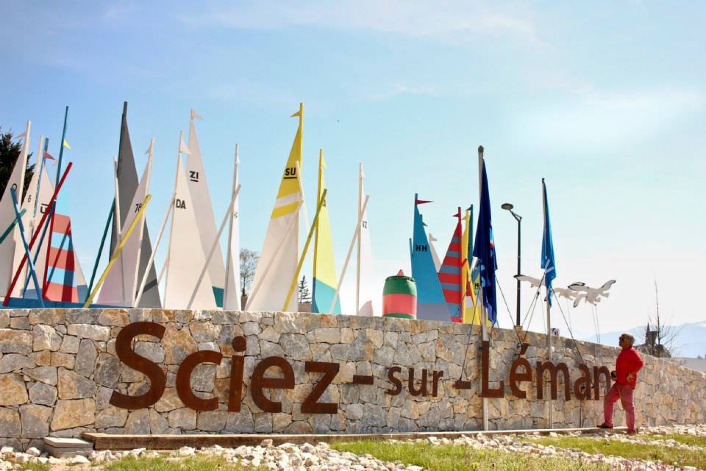 Sciez, sur la rive française du lac Léman